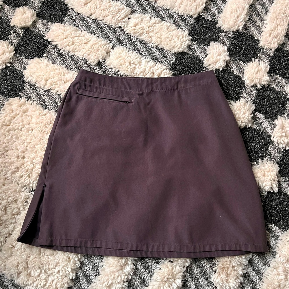 PATAGONA Womans Athletic Side Zip Skirt Skort size 8